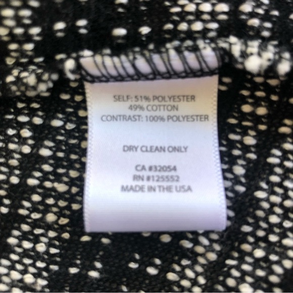 Anthropologie Dolan Mimeo Draped Tweed Knit Sleeveless Open Cardigan Sweater XS - Picture 8 of 12